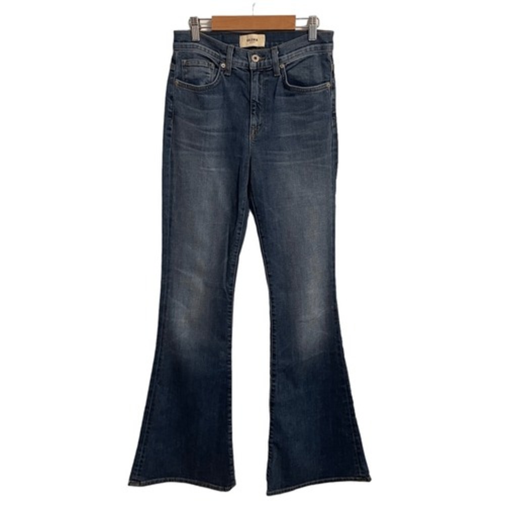 Baldwin Kansas City Willow Mid Rise Flare Jeans Medium Wash Blue Made in USA